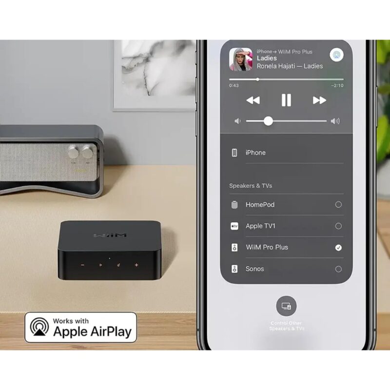 WiiM Pro Audio Streamer + daljinski upravljalnik – pogled 7